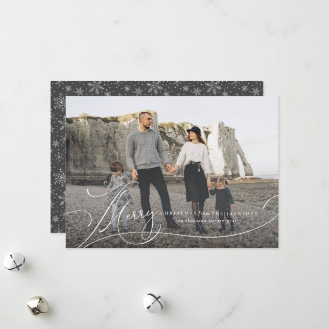 Cartes photos de vacances pleins saignés par scrip (Devant/Arrière en situation)