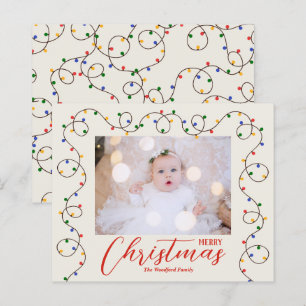Cartes photos du brin de Noël Budget