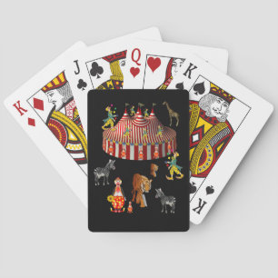 Cartes Plateau de carte de jeu de cirque