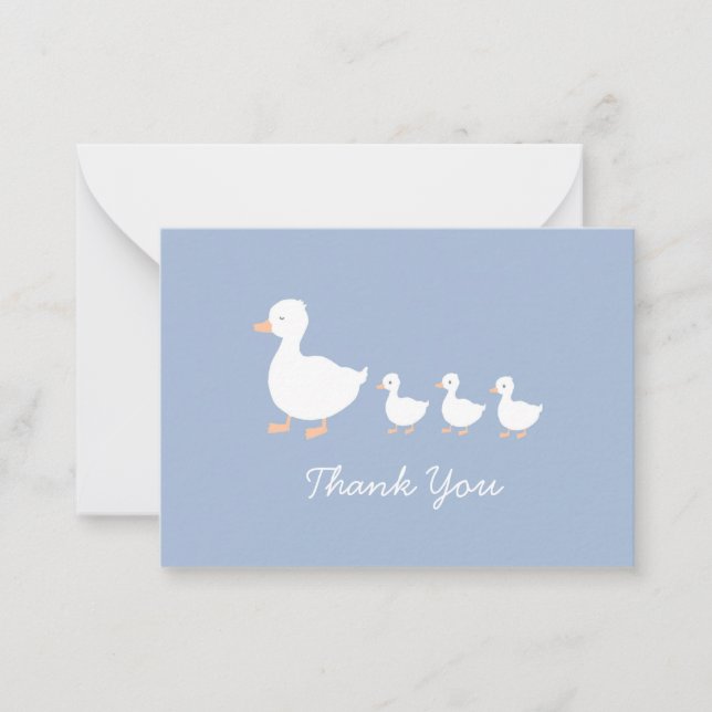 Cartes plates de Merci pour bébé moderne (Devant)