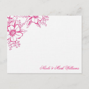 Cartes plates faites sur commande florales