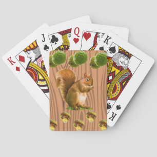 Cartes Pont carte de jeu d'écureuil