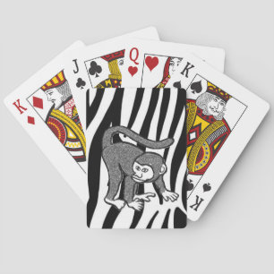 Cartes Pont de carte de jeu de singe