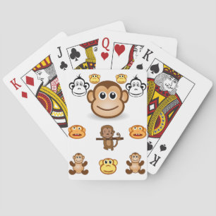 Cartes Pont de carte de jeu de singe