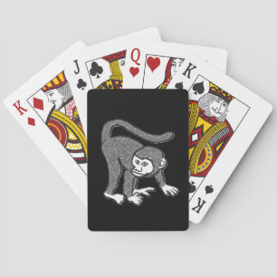 Cartes Pont de carte de jeu de singe