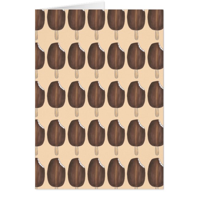 Cartes populaires à base de crème glacée au chocol (Devant)