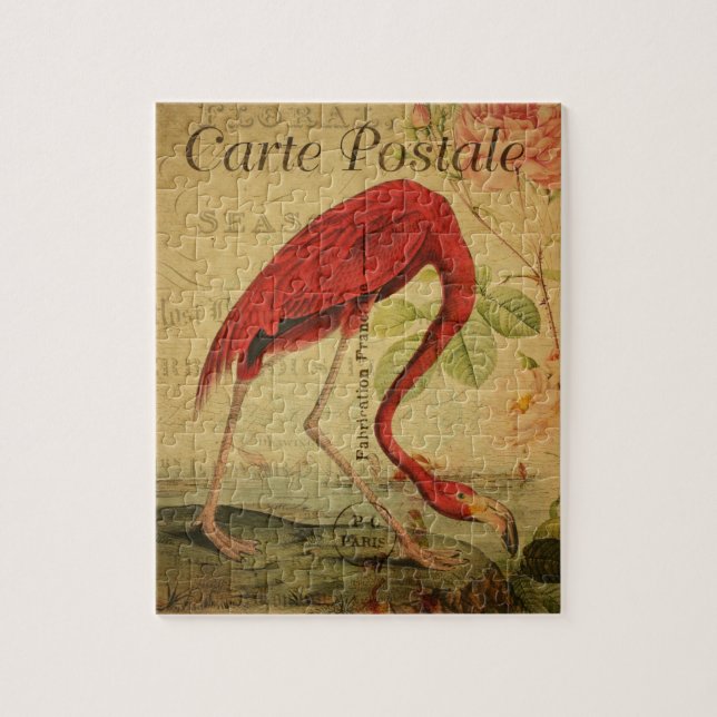 Cartes Postale Flamingo Jigsaw Puzzle (Vertical)