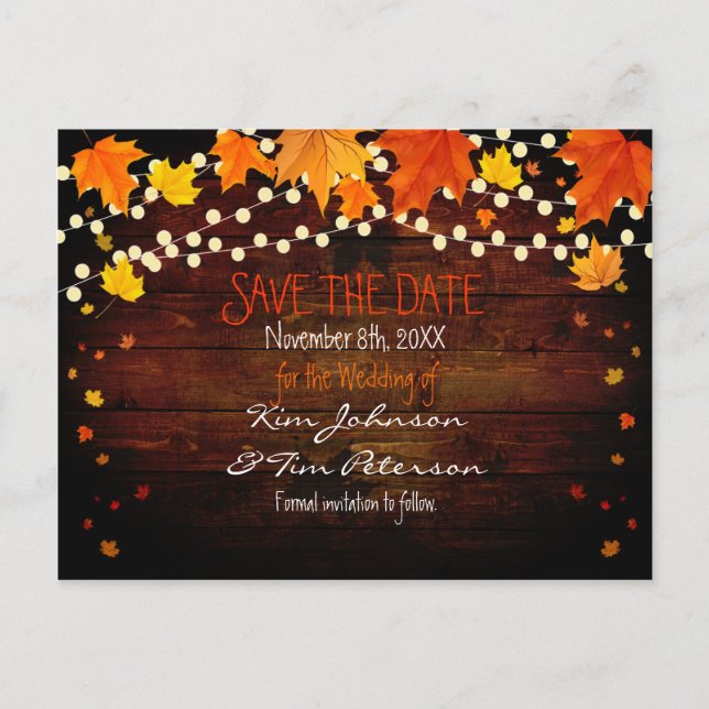 Cartes Postale Rustique Lumières d'Automne Enregis (Devant)