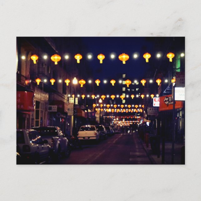 Cartes postales #1-2 Lanternes de Chinatown à San  (Devant)