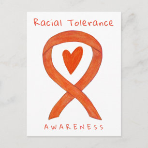 Cartes postales à ruban pour la tolérance raciale