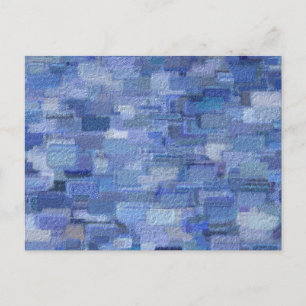 Cartes postales Abstraites de briques Winter Blues