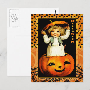 Cartes postales amusantes Vintage pour enfants Hal