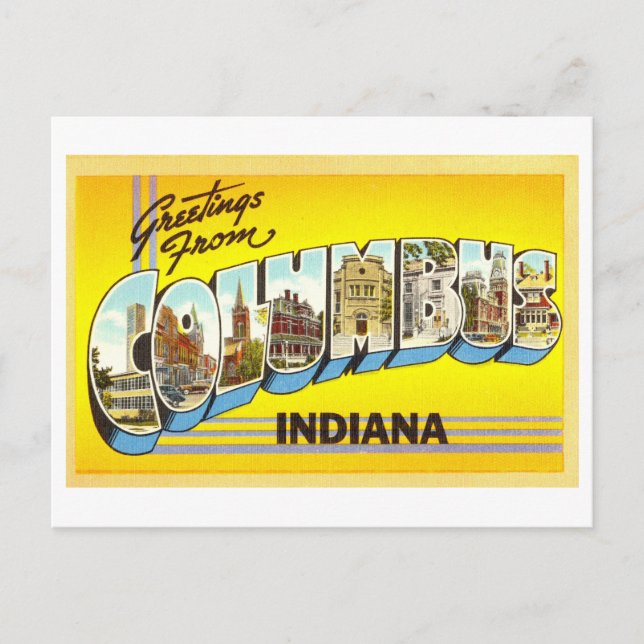 Cartes postales anciennes de Columbus, Indiana (Devant)