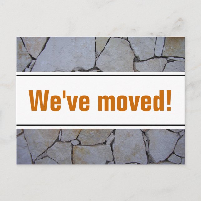 Cartes postales animées avec fond de mur en pierre (Devant)