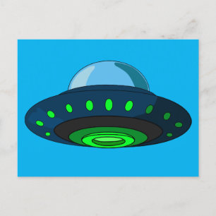 CARTES Postales ART OVNI SPACESHIP