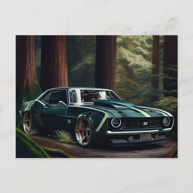 Cartes Postales auto forest (Devant)