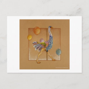 Cartes postales - autruche de carrousel