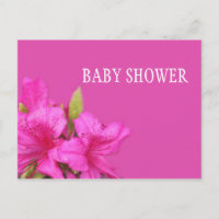 Cartes postales baby shower rose