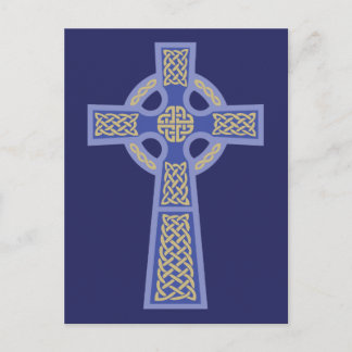Cartes postales Blue Celtic Cross