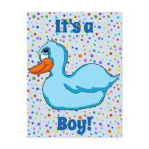 Cartes postales Blue Duck Baby Faire-part