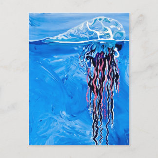 Cartes postales Blue Jellyfish