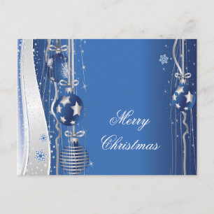 Cartes Postales Boules Et Rubans De Noël