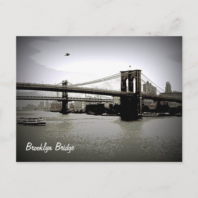 Cartes postales Brooklyn Bridge Art (Devant)