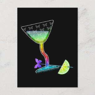 CARTES POSTALES - BUTTERFLY MARTINI