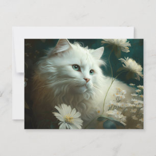 Cartes Postales Cat Fleur