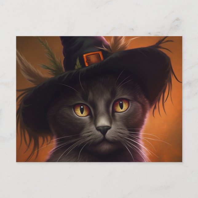 Cartes Postales Cat Halloween (Devant)