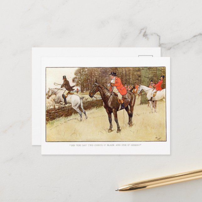 Cartes postales Cecil Aldin (Devant/Arrière en situation)