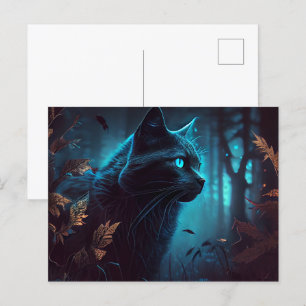 Cartes Postales Chat Bleu
