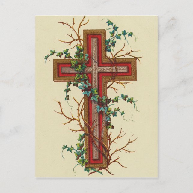 Cartes postales chrétiennes de la Sainte Croix (Devant)