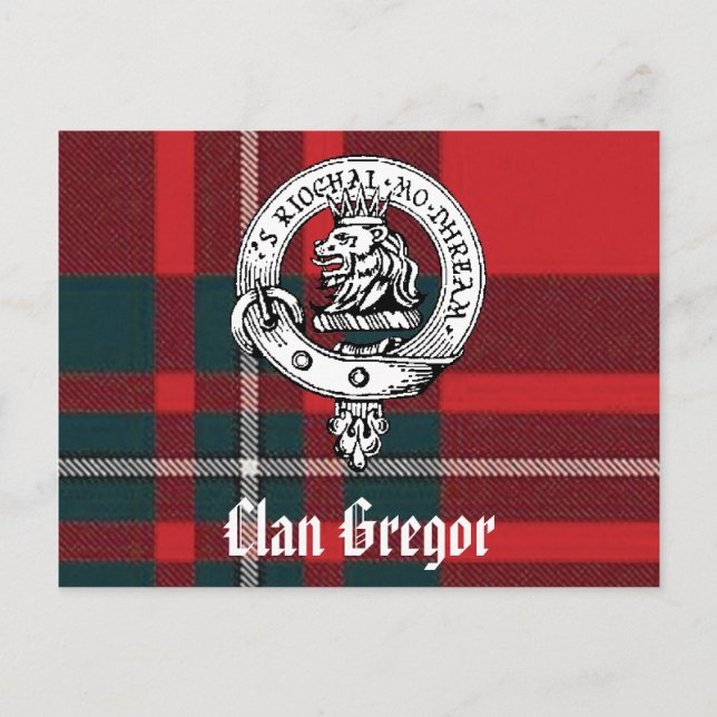 Cartes postales Clan Gregor (Devant)