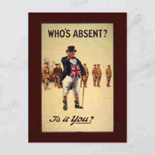 Cartes postales Classic John Bull Recrutement