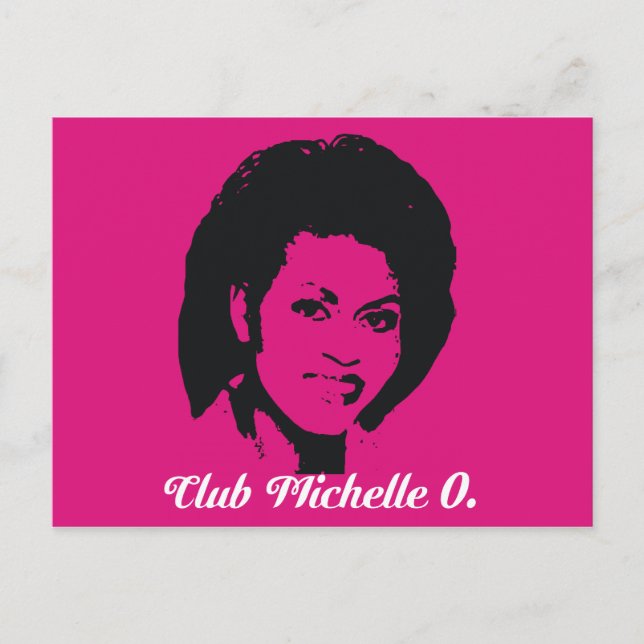 Cartes postales Club Michelle O, Rose Chaud (Devant)