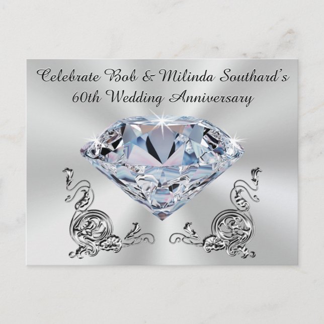 Cartes postales commémoratives 60e anniversaire en (Devant)