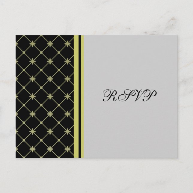 Cartes postales Croix Motif RSVP Black White Croix (Devant)