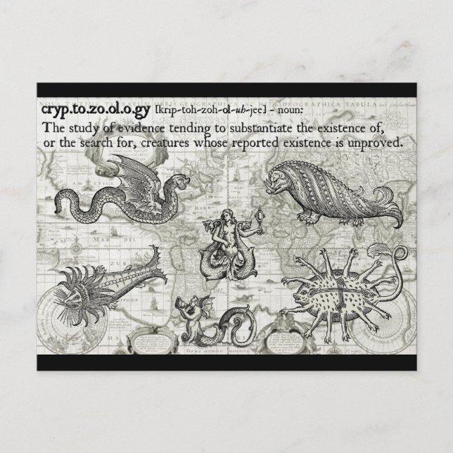 Cartes postales Cryptozoologie Antique (Devant)