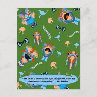 Cartes postales de 10 Autruches Ambitieuses
