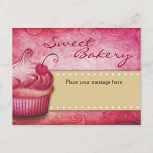 Cartes postales de boulangerie sucrée