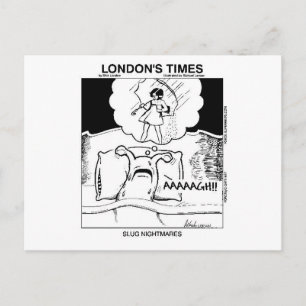 Cartes postales de cauchemars de limaces