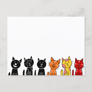 Cartes postales de chats mignons