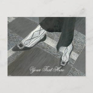 Cartes postales de chaussures d'entretien