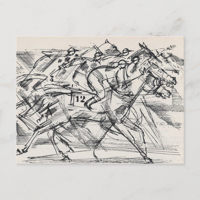 Cartes postales de course à cheval (Devant)