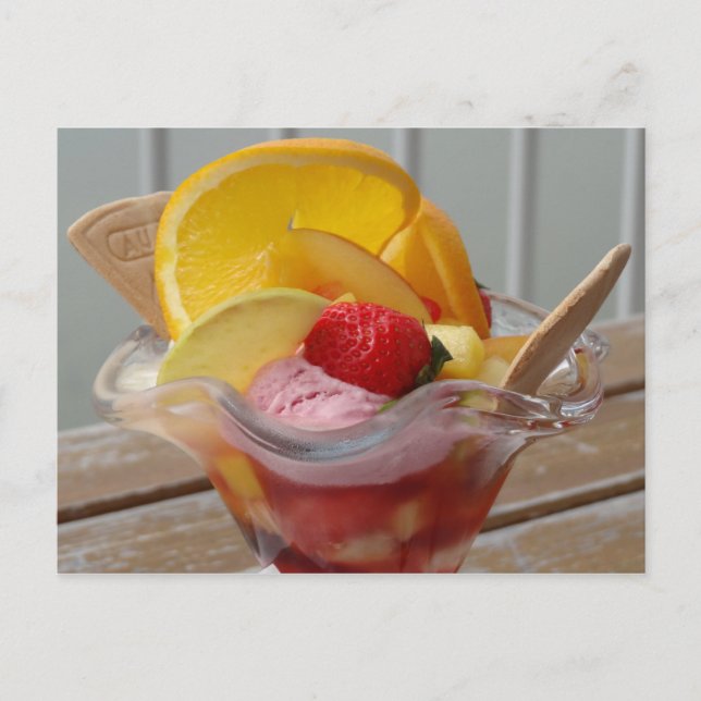 Cartes postales de crème glacée Sundae (Devant)
