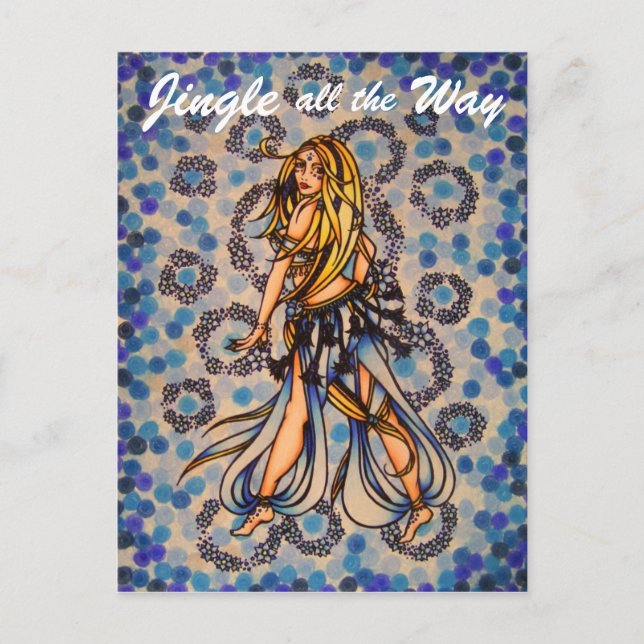 Cartes postales de danse du ventre Jingle (Devant)