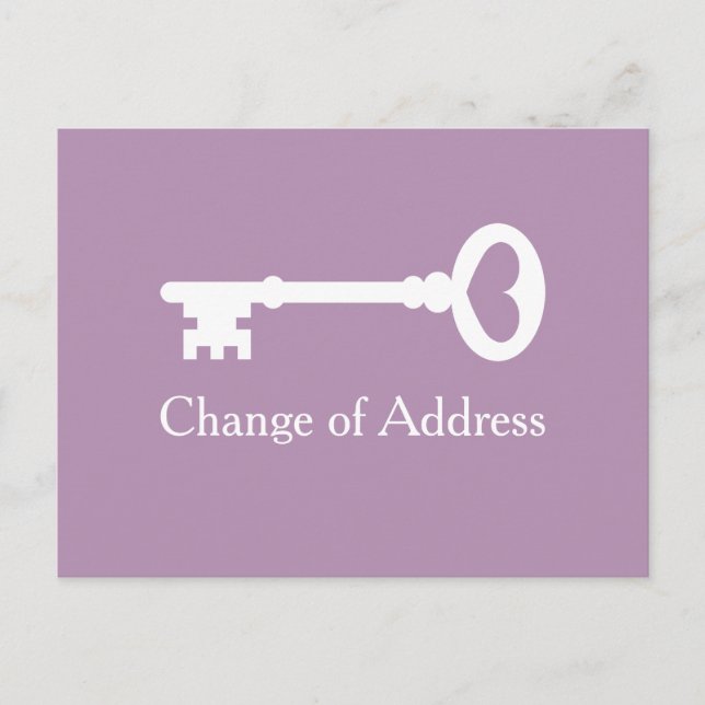 Cartes postales de déménagement avec changement d' (Devant)