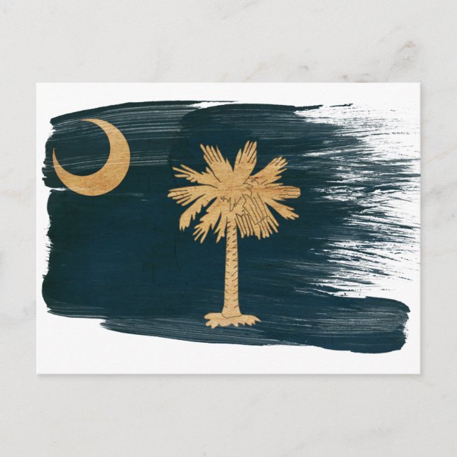 Cartes postales de drapeau de la Caroline du Sud (Devant)