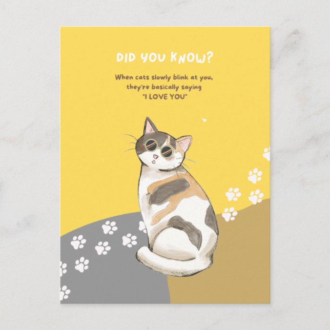 Cartes postales de faits sur les animaux (Devant)